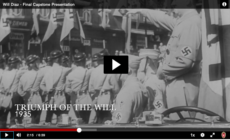 Will Diaz's video on how Hitler and the Nazi party took over the German entertainment industry.